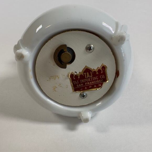 TAJ Importing Robin On Branch Bird Music Box Porcelain Japan/San Francisco VTG - Picture 16 of 16